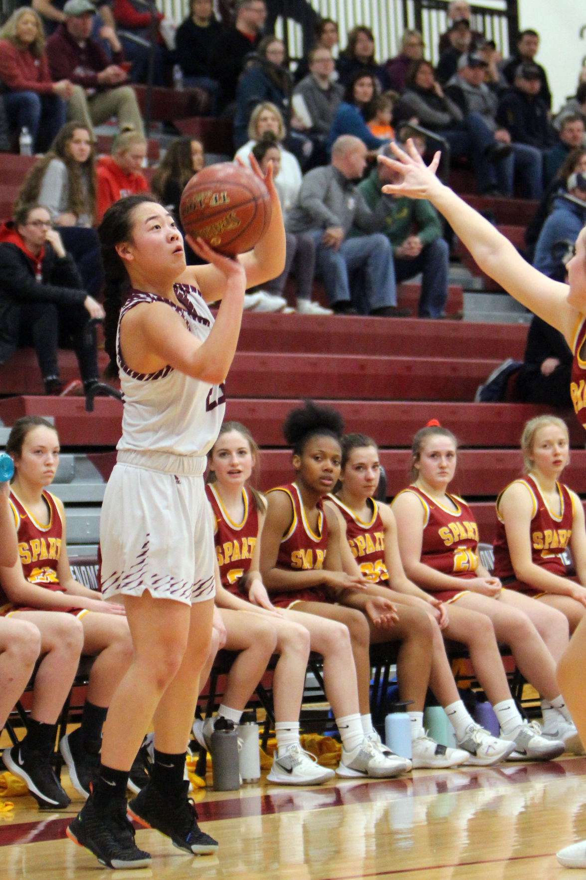 Sparta at Menomonie girls basketball 2-25-20